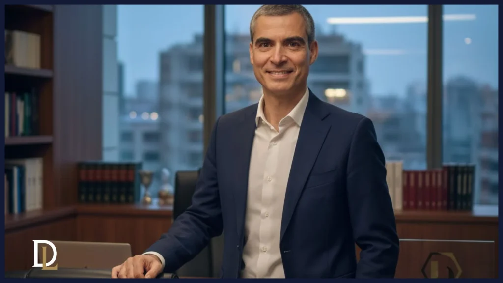 etrato de Enric Hernández, abogado experto en defensa de derivación de responsabilidad tributaria, en su despacho de Derivum Legal.